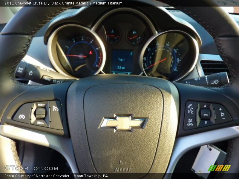 Black Granite Metallic / Medium Titanium 2011 Chevrolet Cruze LT