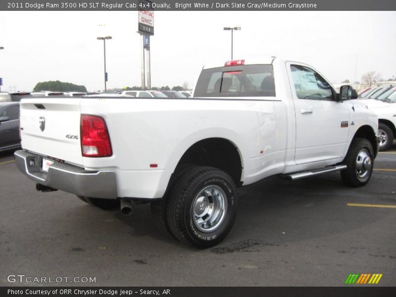 Bright White / Dark Slate Gray/Medium Graystone 2011 Dodge Ram 3500 HD SLT Regular Cab 4x4 Dually