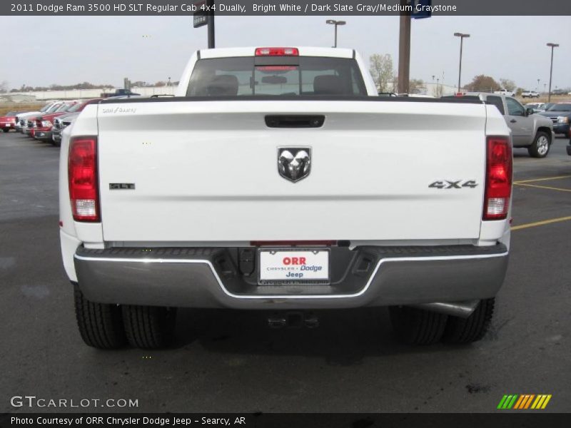 Bright White / Dark Slate Gray/Medium Graystone 2011 Dodge Ram 3500 HD SLT Regular Cab 4x4 Dually