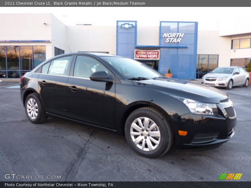Black Granite Metallic / Jet Black/Medium Titanium 2011 Chevrolet Cruze LS