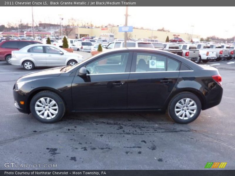 Black Granite Metallic / Jet Black/Medium Titanium 2011 Chevrolet Cruze LS
