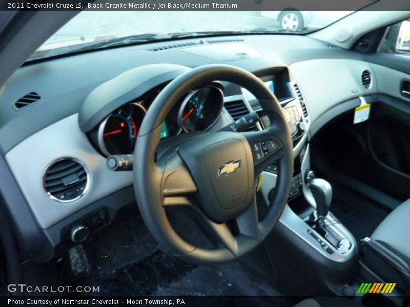 Black Granite Metallic / Jet Black/Medium Titanium 2011 Chevrolet Cruze LS