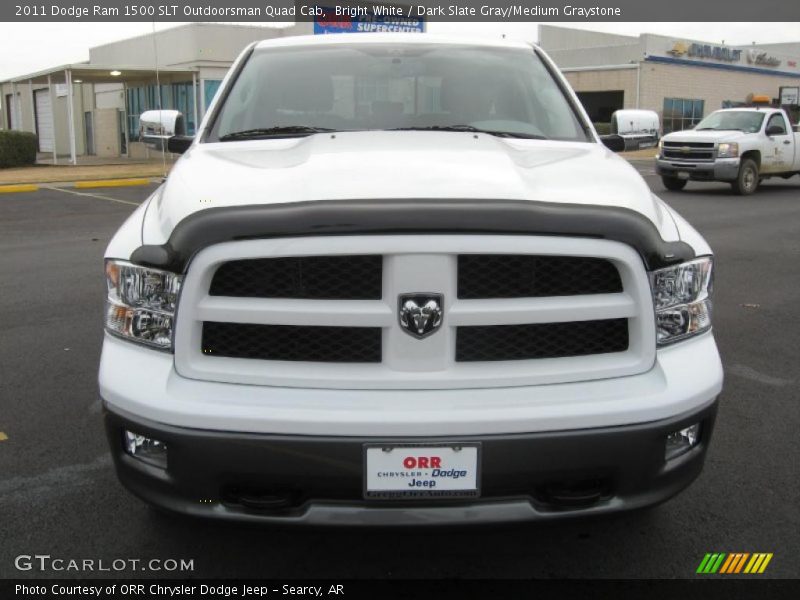Bright White / Dark Slate Gray/Medium Graystone 2011 Dodge Ram 1500 SLT Outdoorsman Quad Cab
