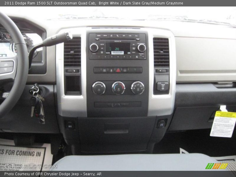 Controls of 2011 Ram 1500 SLT Outdoorsman Quad Cab