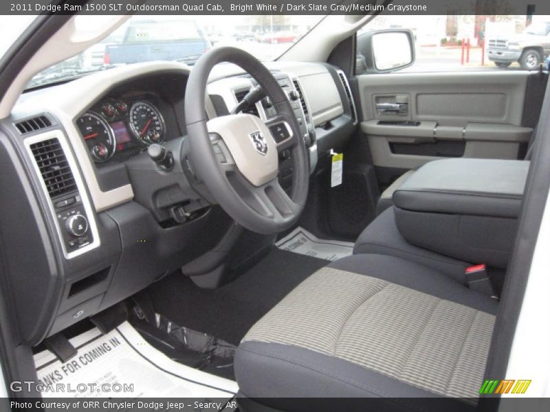 Dark Slate Gray/Medium Graystone Interior - 2011 Ram 1500 SLT Outdoorsman Quad Cab 