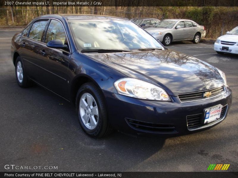 Imperial Blue Metallic / Gray 2007 Chevrolet Impala LT
