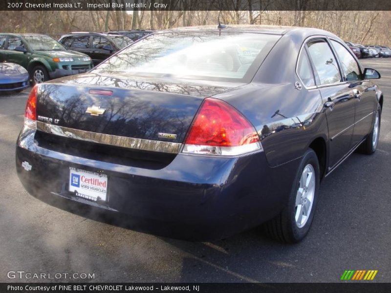 Imperial Blue Metallic / Gray 2007 Chevrolet Impala LT
