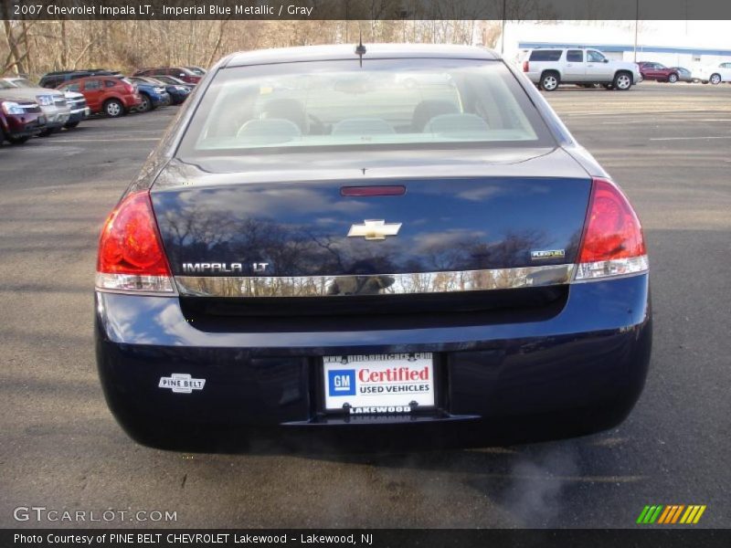 Imperial Blue Metallic / Gray 2007 Chevrolet Impala LT