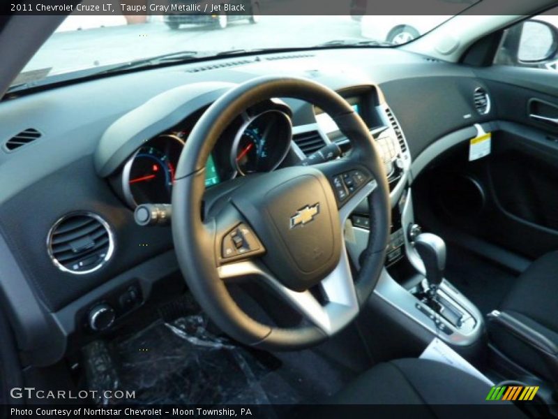 Taupe Gray Metallic / Jet Black 2011 Chevrolet Cruze LT