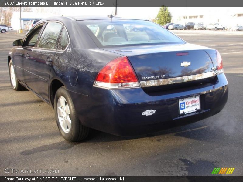 Imperial Blue Metallic / Gray 2007 Chevrolet Impala LT