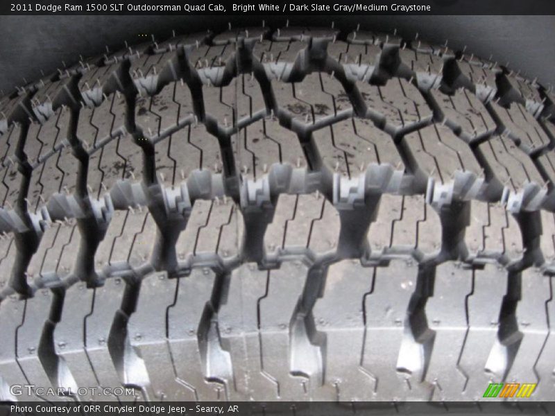 Bright White / Dark Slate Gray/Medium Graystone 2011 Dodge Ram 1500 SLT Outdoorsman Quad Cab