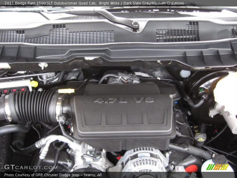 2011 Ram 1500 SLT Outdoorsman Quad Cab Engine - 4.7 Liter SOHC 16-Valve Flex-Fuel V8
