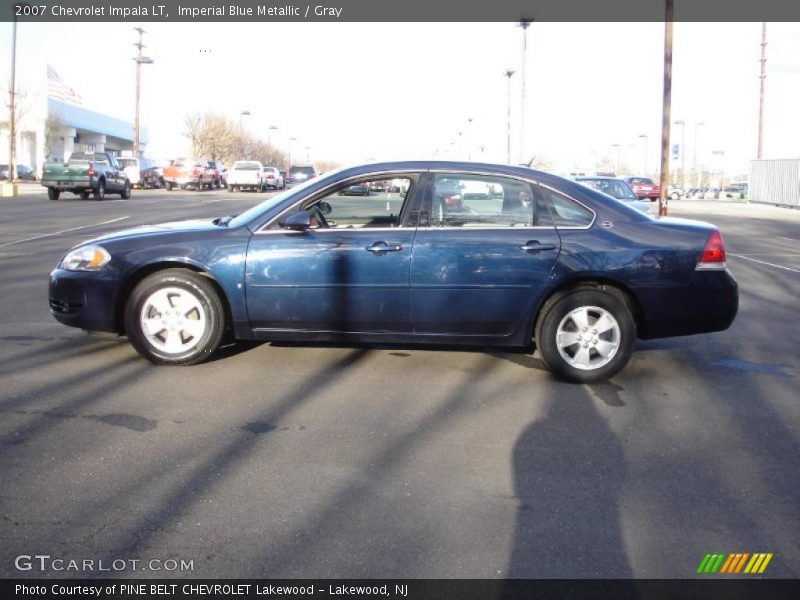 Imperial Blue Metallic / Gray 2007 Chevrolet Impala LT