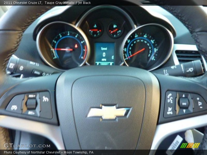 Taupe Gray Metallic / Jet Black 2011 Chevrolet Cruze LT
