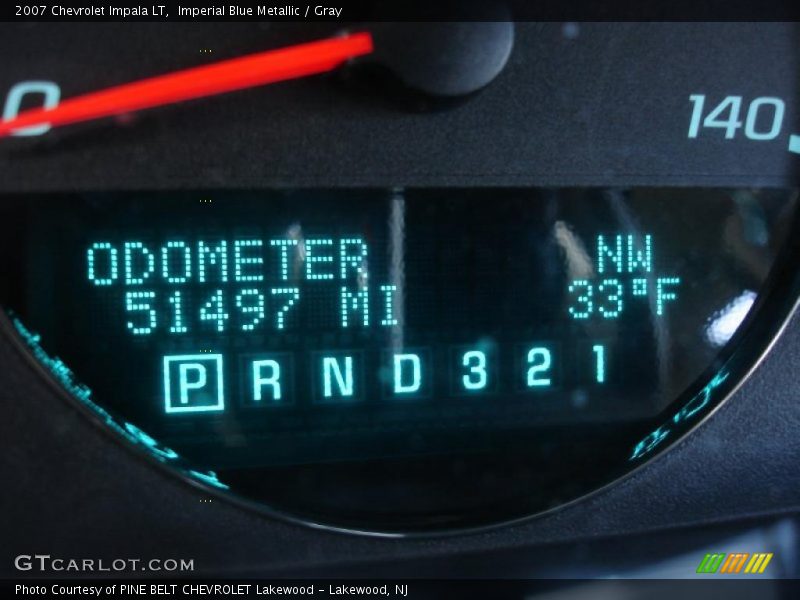 Imperial Blue Metallic / Gray 2007 Chevrolet Impala LT
