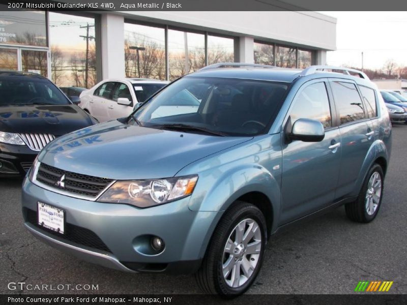 Aqua Metallic / Black 2007 Mitsubishi Outlander XLS 4WD