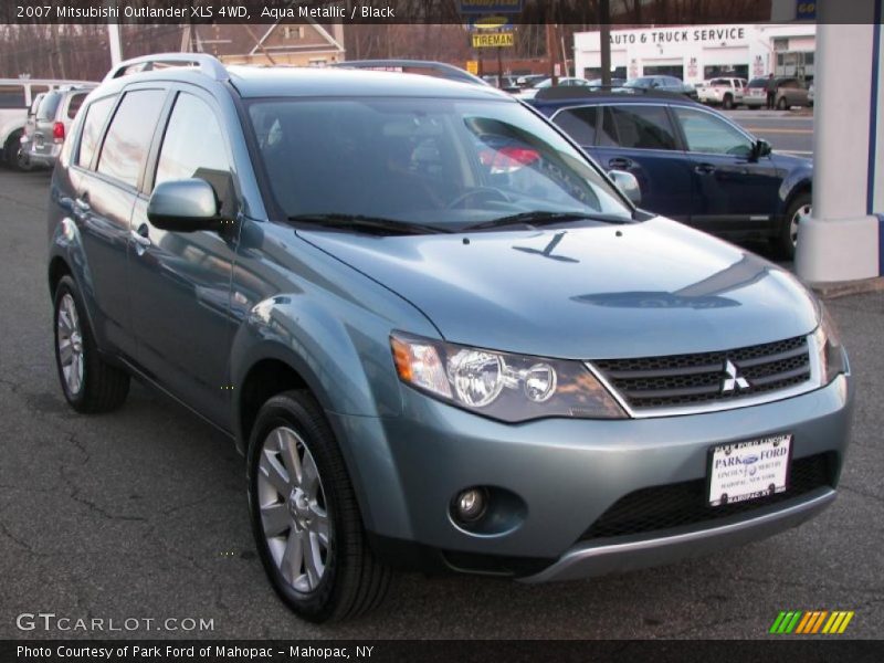 Aqua Metallic / Black 2007 Mitsubishi Outlander XLS 4WD