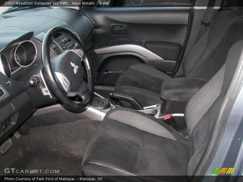 Aqua Metallic / Black 2007 Mitsubishi Outlander XLS 4WD