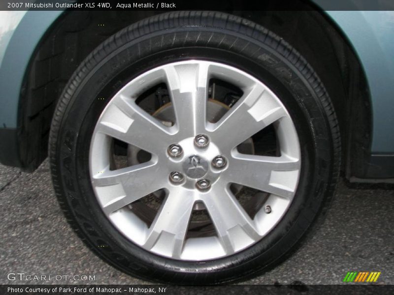 Aqua Metallic / Black 2007 Mitsubishi Outlander XLS 4WD