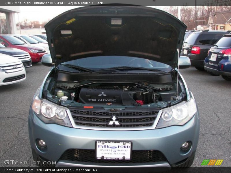Aqua Metallic / Black 2007 Mitsubishi Outlander XLS 4WD