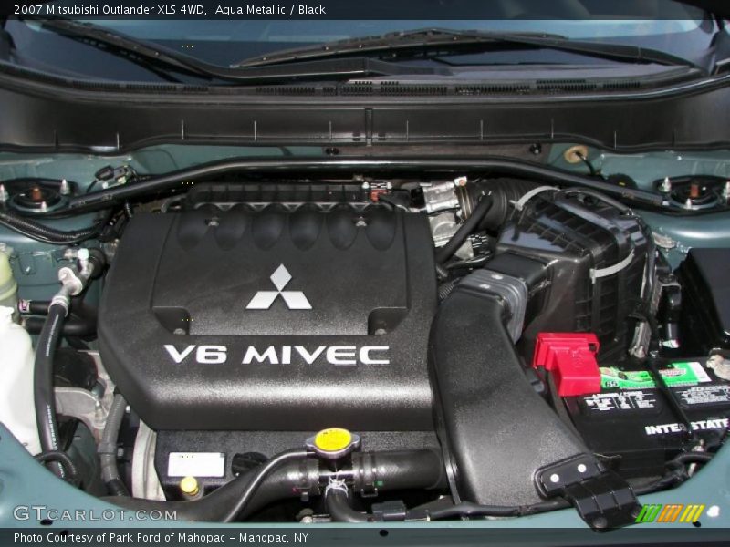 Aqua Metallic / Black 2007 Mitsubishi Outlander XLS 4WD