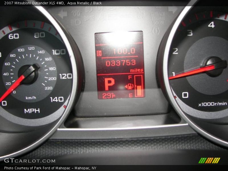 Aqua Metallic / Black 2007 Mitsubishi Outlander XLS 4WD