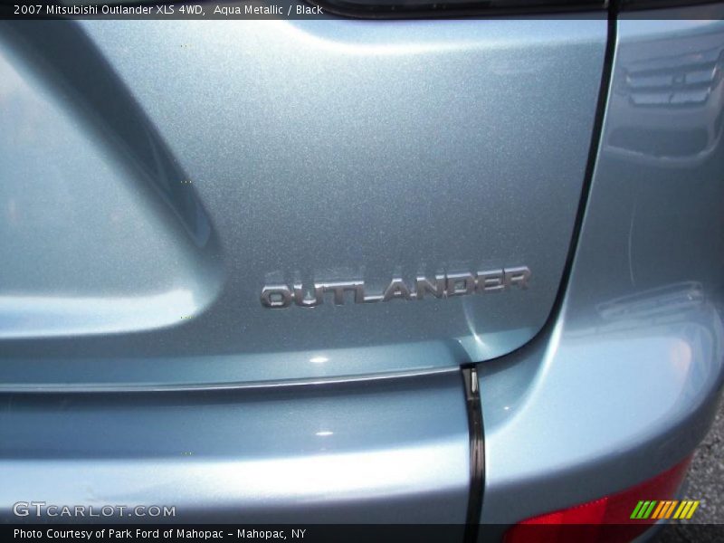 Aqua Metallic / Black 2007 Mitsubishi Outlander XLS 4WD