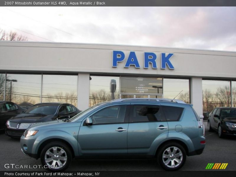 Aqua Metallic / Black 2007 Mitsubishi Outlander XLS 4WD