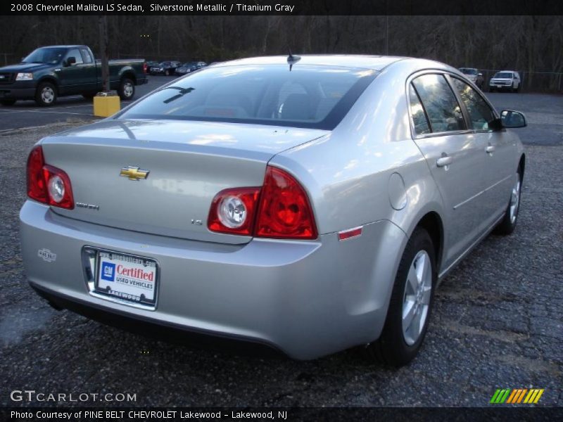 Silverstone Metallic / Titanium Gray 2008 Chevrolet Malibu LS Sedan
