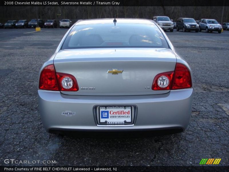 Silverstone Metallic / Titanium Gray 2008 Chevrolet Malibu LS Sedan