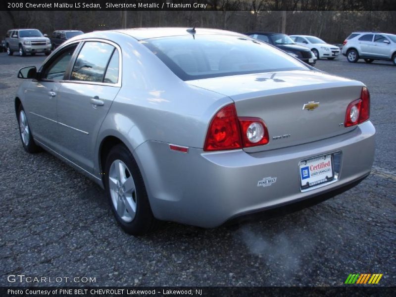 Silverstone Metallic / Titanium Gray 2008 Chevrolet Malibu LS Sedan