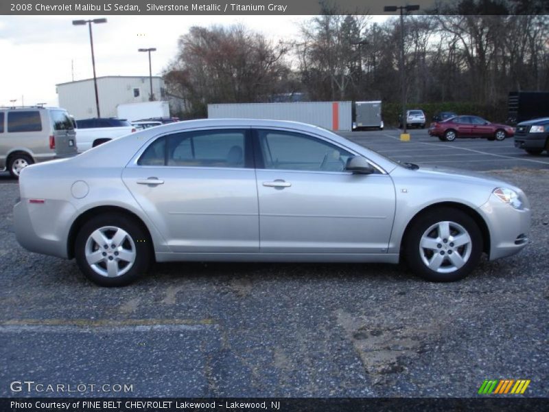 Silverstone Metallic / Titanium Gray 2008 Chevrolet Malibu LS Sedan