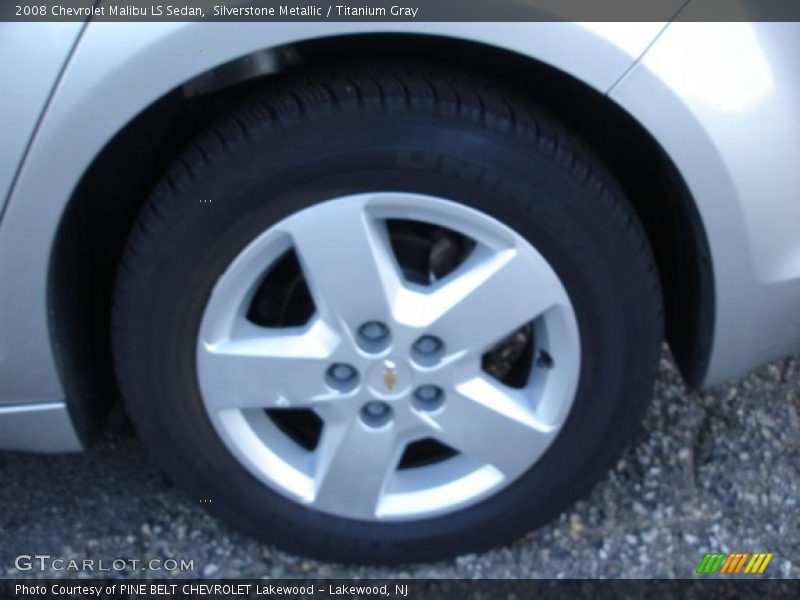 Silverstone Metallic / Titanium Gray 2008 Chevrolet Malibu LS Sedan