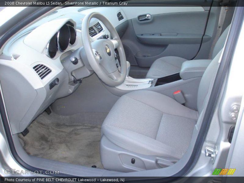 Silverstone Metallic / Titanium Gray 2008 Chevrolet Malibu LS Sedan