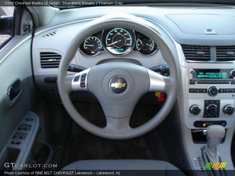Silverstone Metallic / Titanium Gray 2008 Chevrolet Malibu LS Sedan
