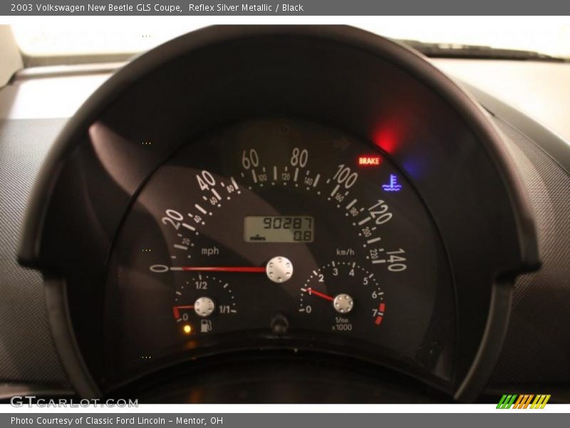 Reflex Silver Metallic / Black 2003 Volkswagen New Beetle GLS Coupe