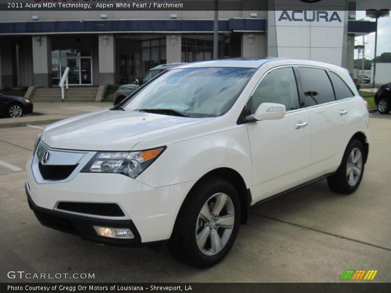 Front 3/4 View of 2011 MDX Technology