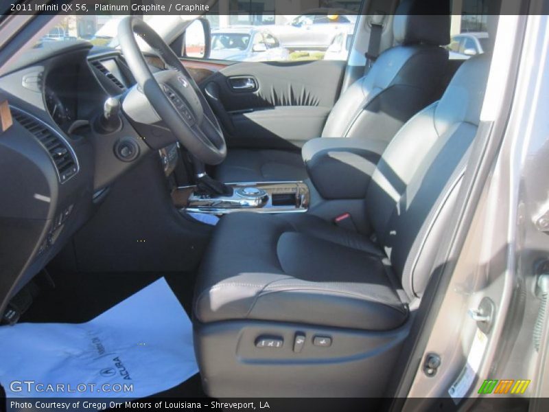  2011 QX 56 Graphite Interior