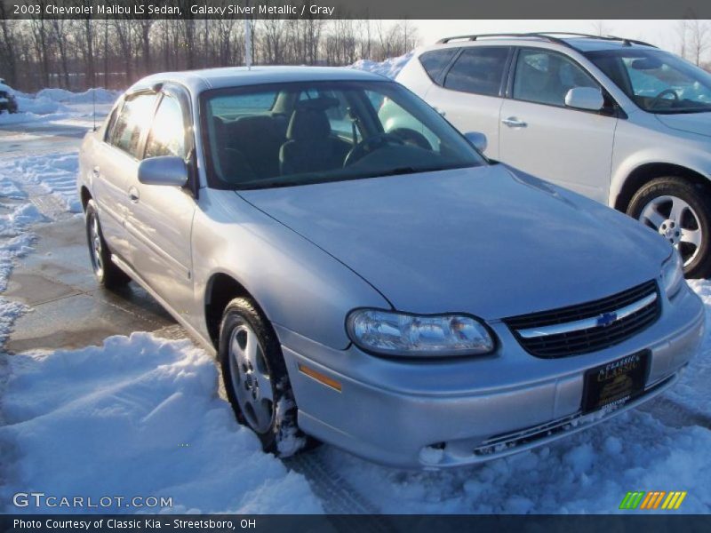 Galaxy Silver Metallic / Gray 2003 Chevrolet Malibu LS Sedan