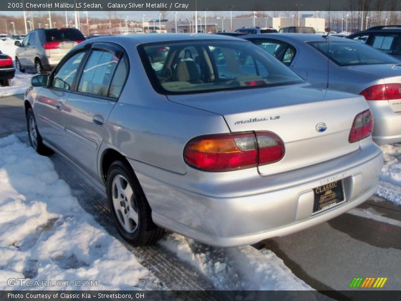 Galaxy Silver Metallic / Gray 2003 Chevrolet Malibu LS Sedan