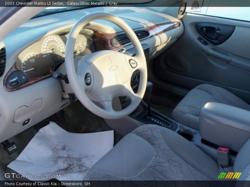 Galaxy Silver Metallic / Gray 2003 Chevrolet Malibu LS Sedan