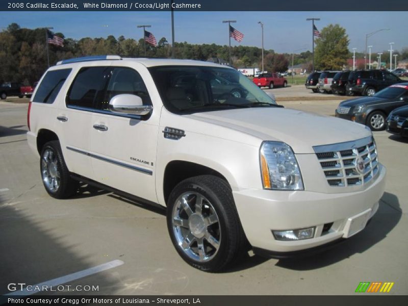 White Diamond / Cocoa/Light Cashmere 2008 Cadillac Escalade