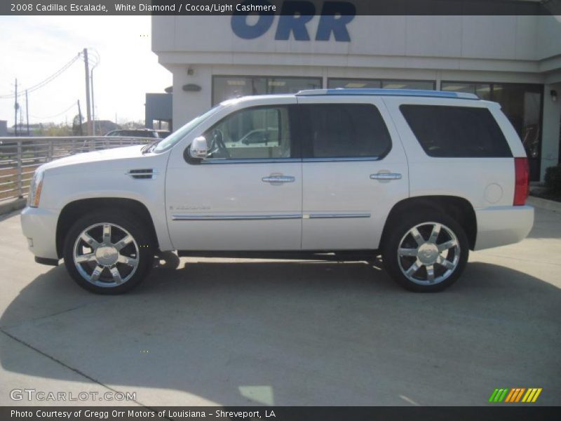 White Diamond / Cocoa/Light Cashmere 2008 Cadillac Escalade