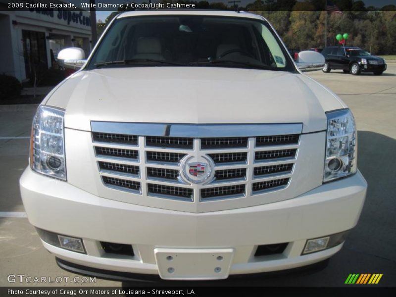 White Diamond / Cocoa/Light Cashmere 2008 Cadillac Escalade