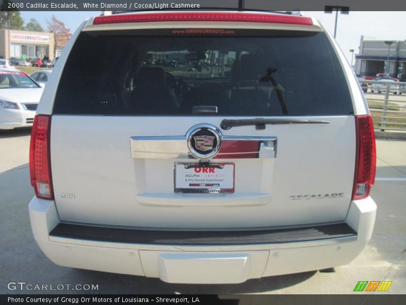 White Diamond / Cocoa/Light Cashmere 2008 Cadillac Escalade