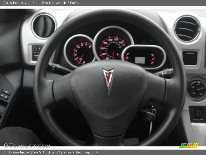 Red Hot Metallic / Ebony 2010 Pontiac Vibe 2.4L