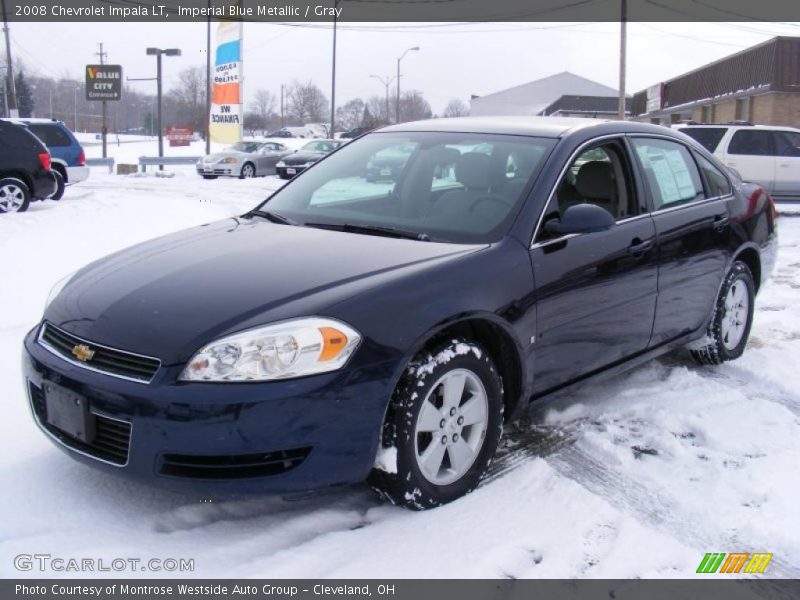 Imperial Blue Metallic / Gray 2008 Chevrolet Impala LT