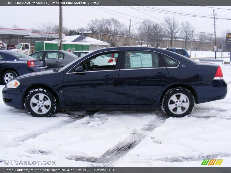 Imperial Blue Metallic / Gray 2008 Chevrolet Impala LT