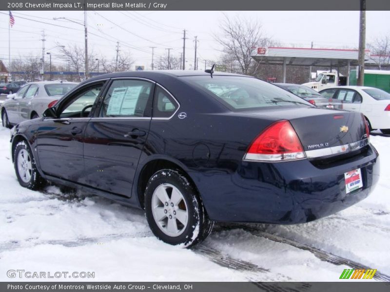 Imperial Blue Metallic / Gray 2008 Chevrolet Impala LT