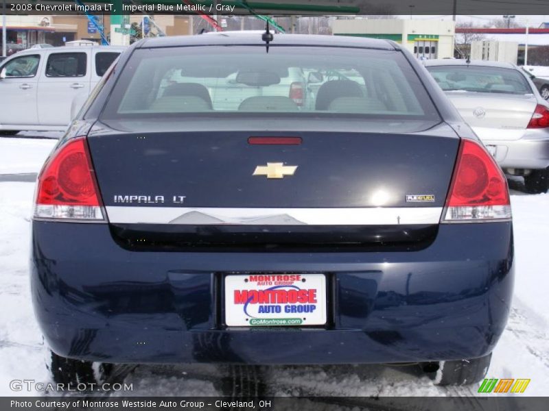 Imperial Blue Metallic / Gray 2008 Chevrolet Impala LT